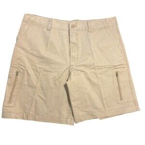 Cherokee Men's Khaki‎ Beige Shorts Athletic Cotton Size 40 New Zipper